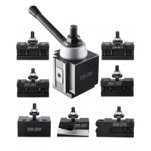 Uchwyt narzędziowy VEVOR Quick Change 8-częściowy uchwyt stalowy 254-381 mm Tokarka