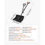 VEVOR Snow Shovel for Driveway, 45.5cm Wide Snow Shovel with Assist D-shaped Handles, Non Slip Grip, Large Capacity Snowplow Shovels, Lightweight Snows Removal Tool for Garden Car Camping Outdoors