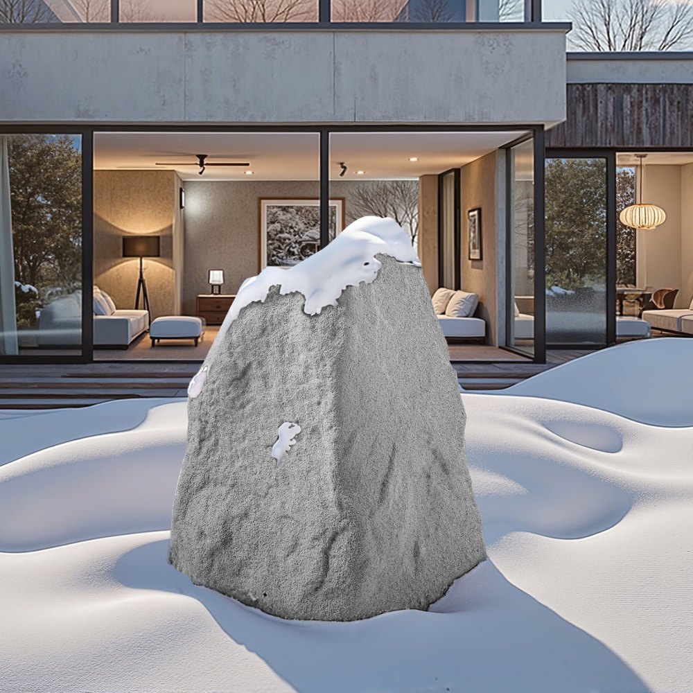 VEVOR Cover Rock, sztuczna skała osłonowa do użytku na zewnątrz, realistyczny wygląd i bezszwowa konstrukcja, lekka i odporna na warunki atmosferyczne sztuczna skała do dekoracji ogrodu i podwórka, szara, rozmiar M