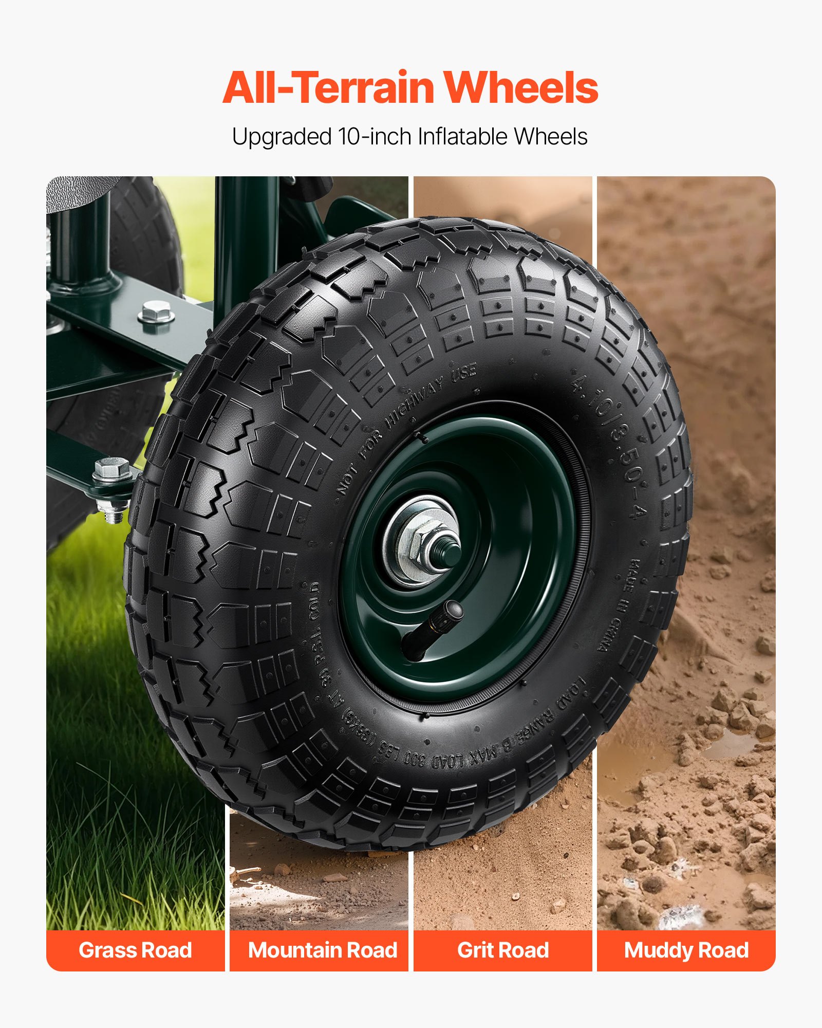 Mobilne siedzisko ogrodowe VEVOR 810x480x690/770 mm, siedzisko ogrodowe na kółkach z regulacją wysokości i obrotem o 360°, nośność 180 kg, oparcie i schowek na narzędzia, do ogrodu, na podwórko, patio