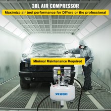 Whisper Compressor Bezolejowa sprężarka powietrza Kocioł sprężonego powietrza 30L Cichy