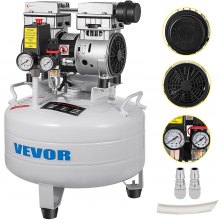 Whisper Compressor Bezolejowa sprężarka powietrza Kocioł sprężonego powietrza 30L Cichy
