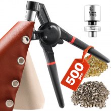 Zestaw narzędzi do oczek VEVOR 500 szt. 12 mm metalowe oczka złote srebrne prasa do oczek