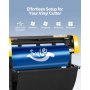 Maszyna do cięcia winylu VEVOR, ploter tnący z maks. podajnikiem papieru 870 mm, automatyczna drukarka ekranowa LCD do cięcia konturowego z podstawą o regulowanej mocy i prędkości