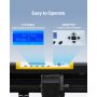 Maszyna do cięcia winylu VEVOR, ploter tnący z maks. podajnikiem papieru 870 mm, automatyczna drukarka ekranowa LCD do cięcia konturowego z podstawą o regulowanej mocy i prędkości