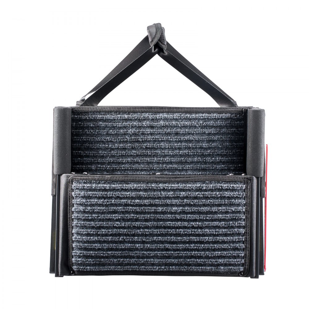 VEVOR Dog Stairs for Car, 4 Steps Extra Wide Foldable Dog Ramp for Large Dogs with Non-Slip Rug Surface, Portable Lightweight Pet Ladder for Car, SUV, Truck, High Beds, Sofas, Support up to 91 kg