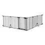 VEVOR Freestanding Dog Gate 753 mm Tall 6-Panel Foldable Metal Gate Black, For Stairs Doorways, Dual-Triangle Support, Sturdy Metal Construction, Freestanding or Wall Mount, Flexible Shapes, Easy Fit