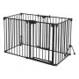 VEVOR Freestanding Dog Gate 753 mm Tall 6-Panel Foldable Metal Gate Black, For Stairs Doorways, Dual-Triangle Support, Sturdy Metal Construction, Freestanding or Wall Mount, Flexible Shapes, Easy Fit