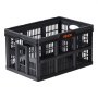 VEVOR Plastic Collapsible Storage Bins, 45L 3 Packs, Stackable Folding Storage Crates with Handles, Holds 15 kg Per Bin, Foldable Heavy Duty Containers, Space-Saving Baskets, for Home Organizing