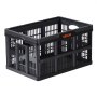 VEVOR Plastic Collapsible Storage Bins, 45L 3 Packs, Stackable Folding Storage Crates with Handles, Holds 15 kg Per Bin, Foldable Heavy Duty Containers, Space-Saving Baskets, for Home Organizing