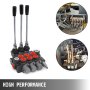 Hydrauliczny z 3 cylindrami 11GPM dwustronnego działania