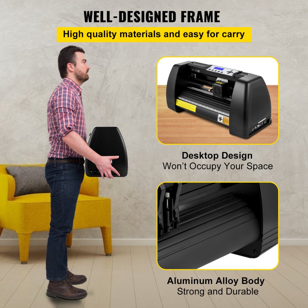 VEVOR ploter do cięcia winylu 375 mm ploter do cięcia folii maszyna do plotera foliowego