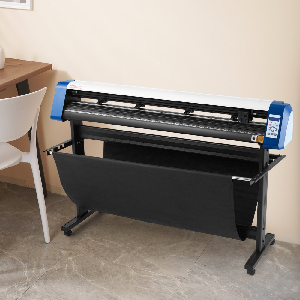 Maszyna tnąca VEVOR 135 cm³, półautomatyczna maszyna do cięcia winylu DIY, ręczne pozycjonowanie, cięcie znaków ze stojakiem podłogowym, oprogramowanie Signmaster