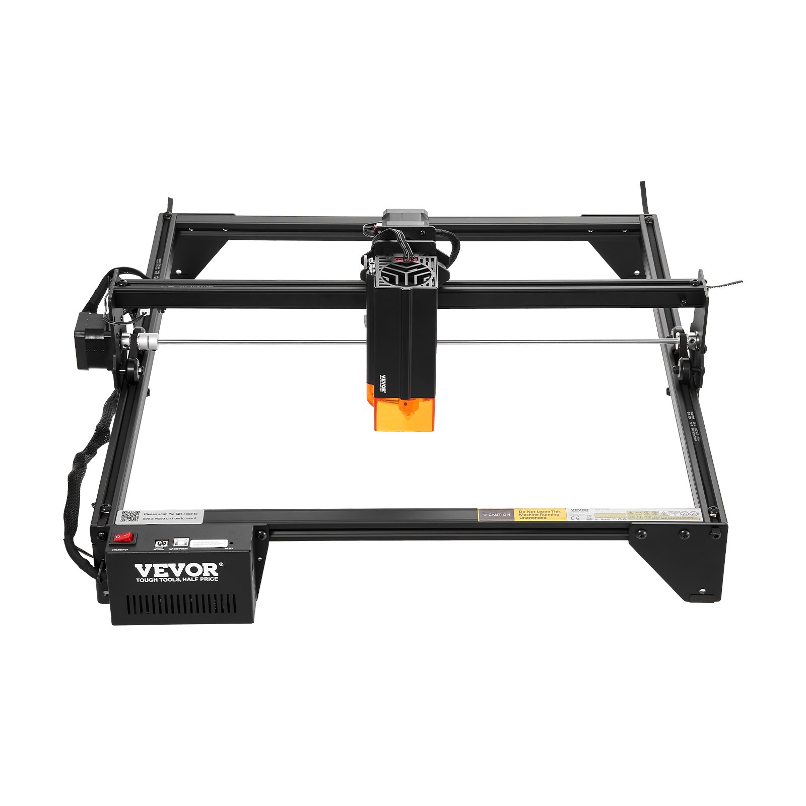 Grawerka laserowa VEVOR, moc 20 W, maszyna do grawerowania laserowego, obszar roboczy 35 x 40 cm, prędkość ruchu 10000 mm/min, punkt ściskany z ochroną oczu, do drewna i niektórych metali