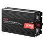 VEVOR Falownik 1500 W, 12 V DC do 230 V AC, czysta fala sinusoidalna, z pilotem, portami USB i typu C, 2 gniazdami AC, szybkie ładowanie dla kamperów, ciężarówek i kempingów