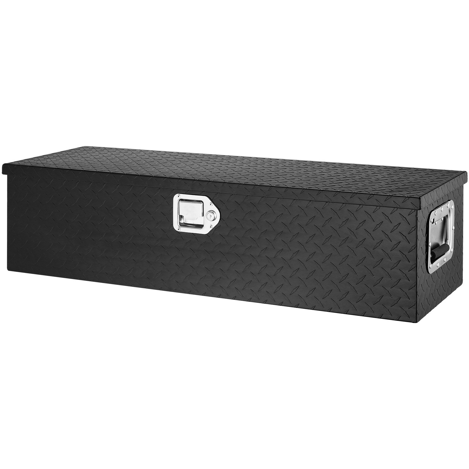 VEVOR 990 x 330 x 254 mm Skrzynia narzędziowa do samochodu ciężarowego, zamykana, 83 l, skrzynia narzędziowa, schowek, udźwig 39 kg, organizer do skrzynki narzędziowej do kampera, samochód, czarny