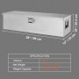 VEVOR 990 x 330 x 254 mm Toolbox for Truck Loading Area, Lockable 83 L Truckbox Tool Box Storage Tool Box, 39 kg Load Capacity Tool Box Organizer for Motorhome, Car etc.