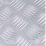 Skrzynia narzędziowa VEVOR z aluminium do przyczepy ciężarowej, w paski (762 x 330,2 x 330,2 mm) z uchwytem bocznym i kluczykiem T-Lock, organizer do przechowywania w przyczepie, srebrna
