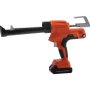 Pistolet do uszczelniania kiełbas VEVOR, 6500 N Pistolet do uszczelniania silikonem, bezprzewodowy pistolet do uszczelniania 10 uncji, 600 ml, 57 x 24 x 7,5 cm, wykonany z żelaza PA6, 5,1 kg, 20 V, do wypełniania pęknięć, szczelin, szkła, ceramiki