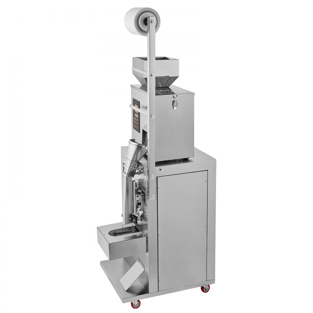 VEVOR Automatic Particle Packaging Machine, 0.002-0.22 lbs/1-100 g, Multifunctional Pouch Powder Bag Weighting Filling Packaging Machine, Powder Filling Machine for Tea, Seeds, Grains, Flour, Beans