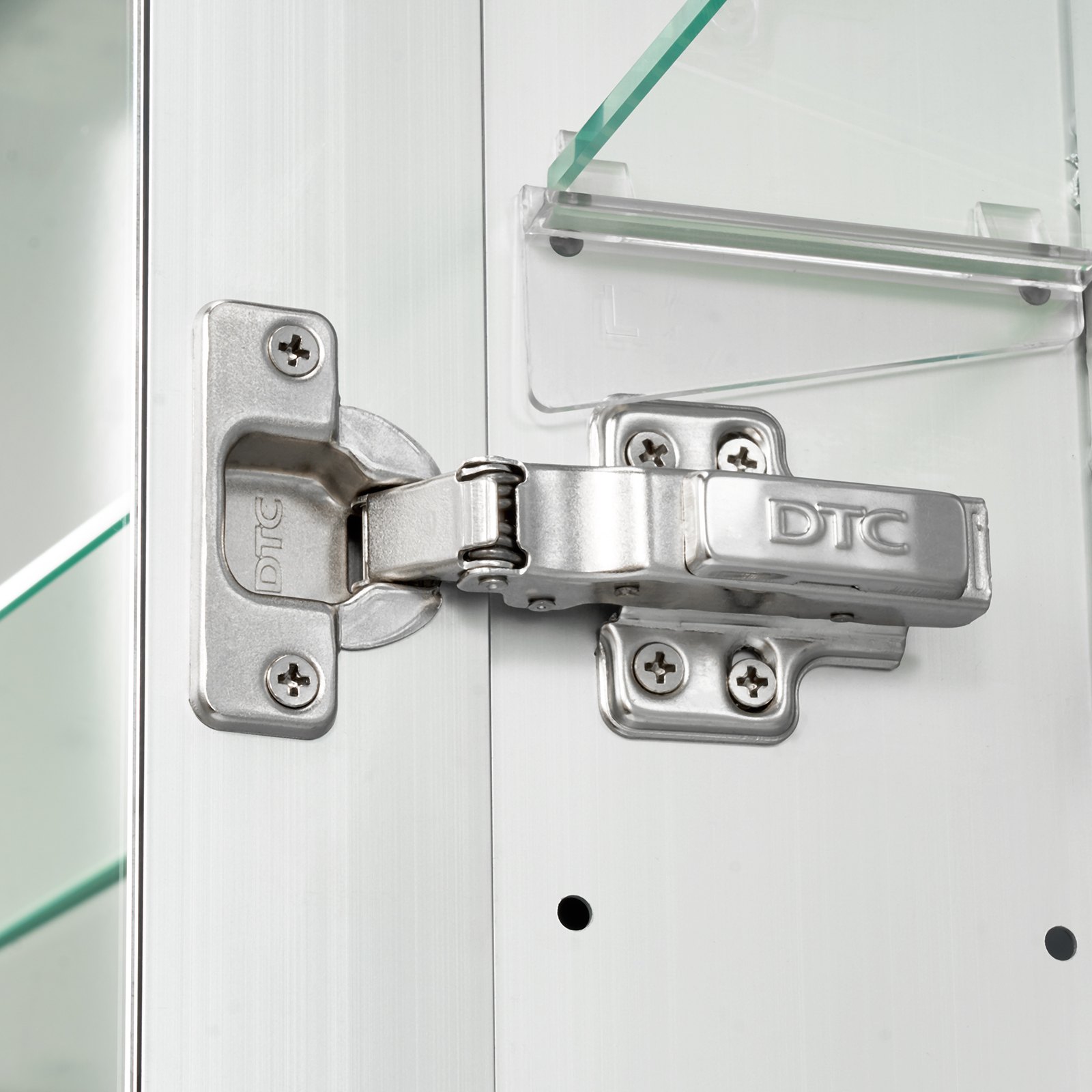 Szafka łazienkowa VEVOR z lustrem i oświetleniem LED (60 x 80 cm) do montażu na ścianie, z 3-kolorową ściemnialną lampką, lustrem HD, funkcją pamięci ustawień/regulowanymi półkami, miejscem do przechowywania/gniazdami zasilania i portami USB