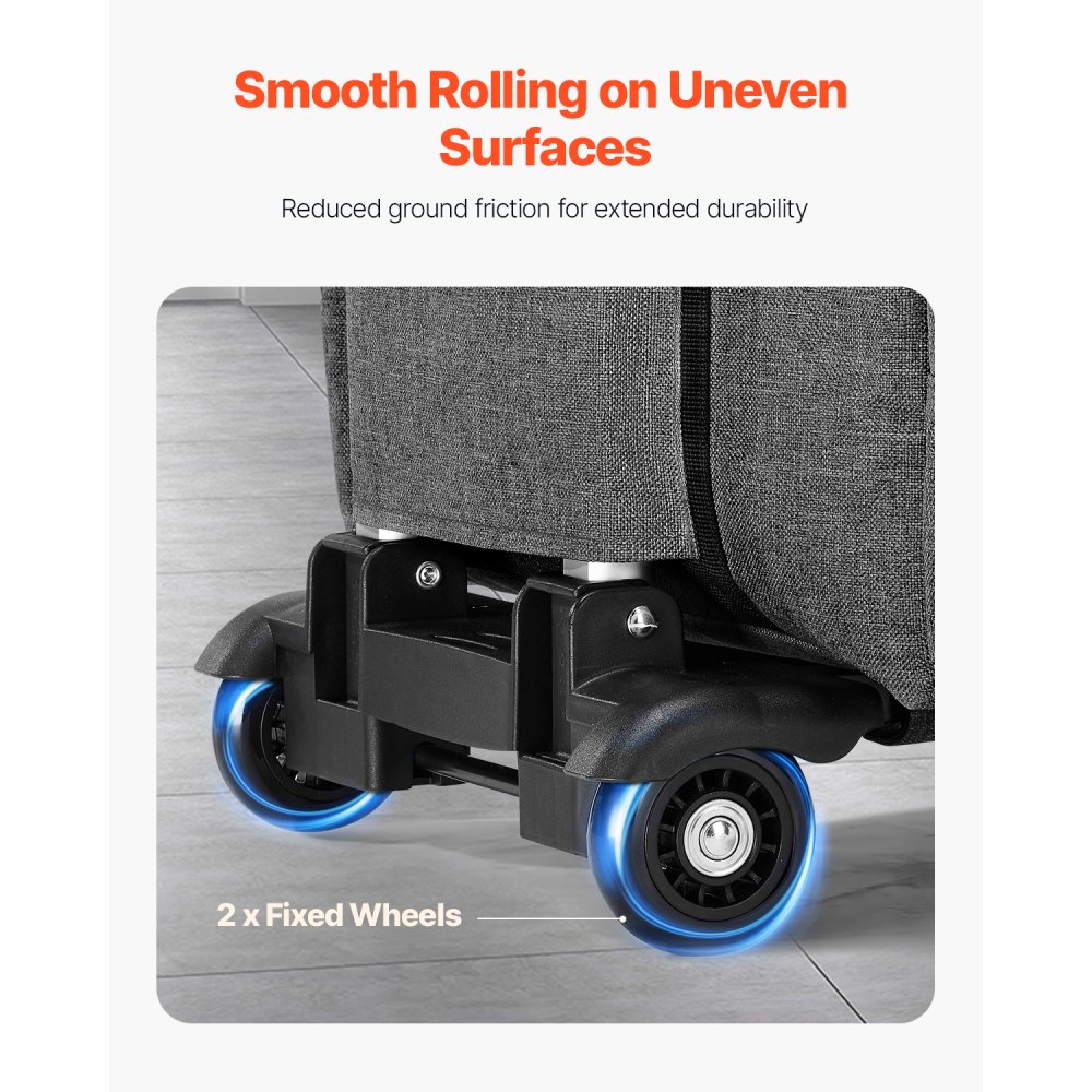 VEVOR Laptop Notebook Trolley Aktówka Torba na notebooka do 15,6 cala (39,6 cm) Szara