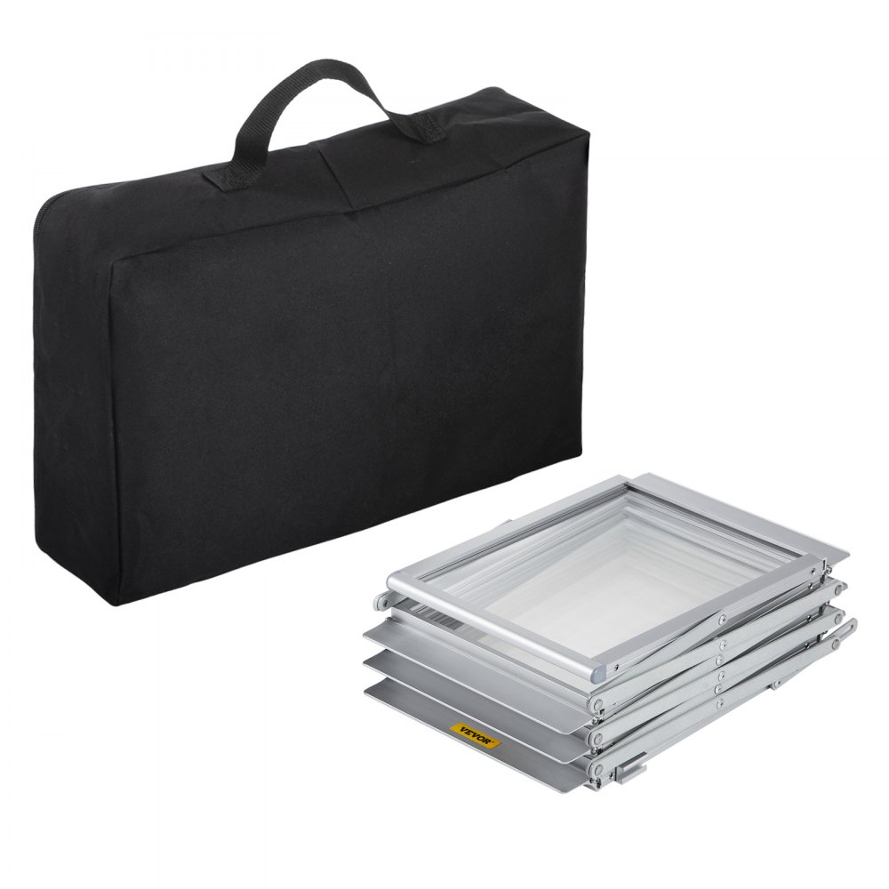 'VEVOR Literature Stand, 6 Pockets, Pop-Up Aluminum Magazine Stand, Lightweight Catalog Holder, Stand with Carrying Bag for Living Room, Hotel, Trade Fair, Exhibition, Office'
