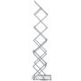 'VEVOR Literature Stand, 6 Pockets, Pop-Up Aluminum Magazine Stand, Lightweight Catalog Holder, Stand with Carrying Bag for Living Room, Hotel, Trade Fair, Exhibition, Office'