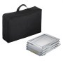 'VEVOR Literature Stand, 6 Pockets, Pop-Up Aluminum Magazine Stand, Lightweight Catalog Holder, Stand with Carrying Bag for Living Room, Hotel, Trade Fair, Exhibition, Office'