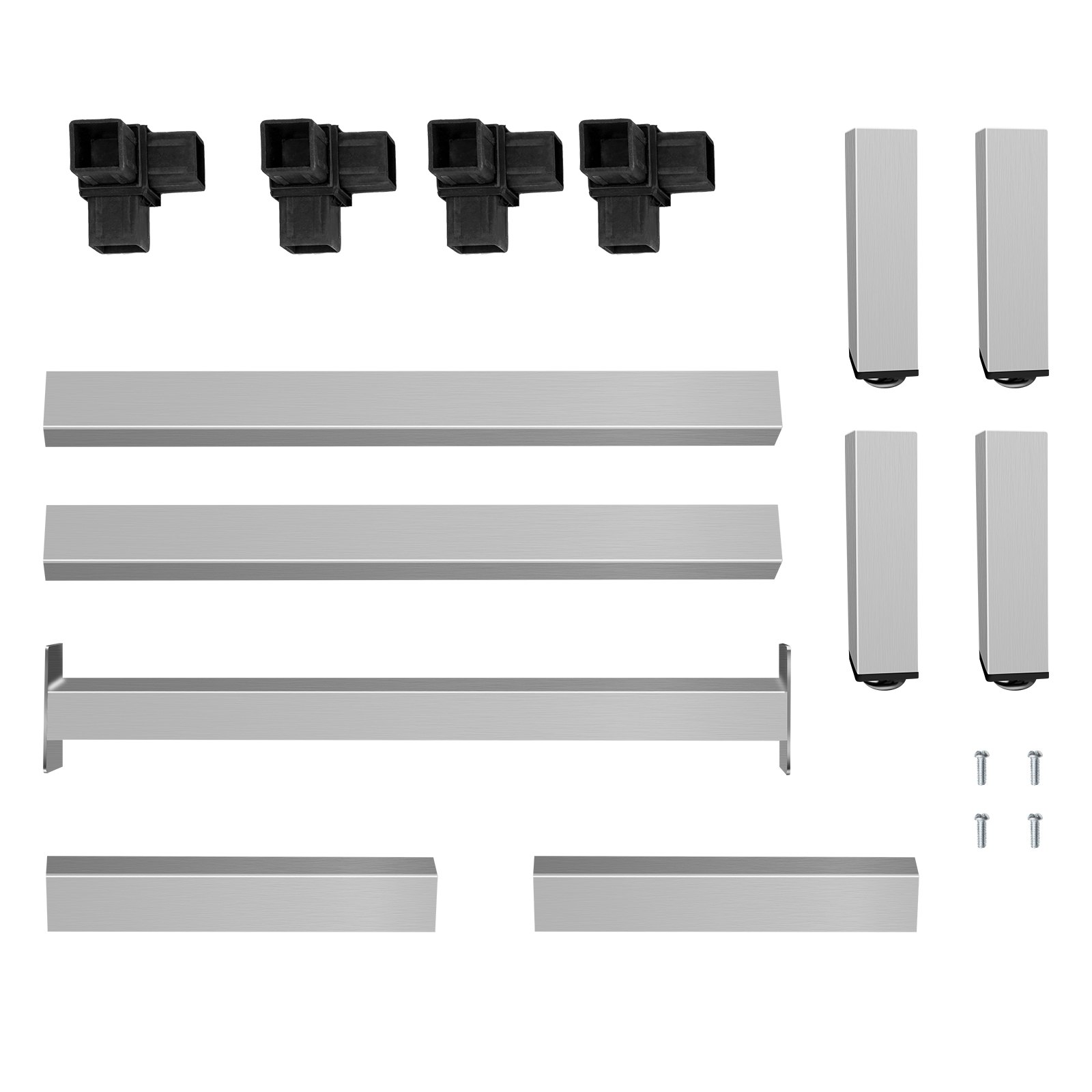VEVOR Aluminiowy stojak do przechowywania 122x51 cm Komercyjna półka podłogowa 20 cm nad podłogą Pojemność 680 kg Aluminiowy stojak do przechowywania Komercyjne przechowywanie żywności w restauracjach Kuchnie Sklepy