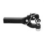 VEVOR 9T towbar, for 50.8 mm tow hooks, combination 2-5/16 inch tow ball, fits 63.5 to 76.2 mm bezel rings, 397 mm length, black powder coating