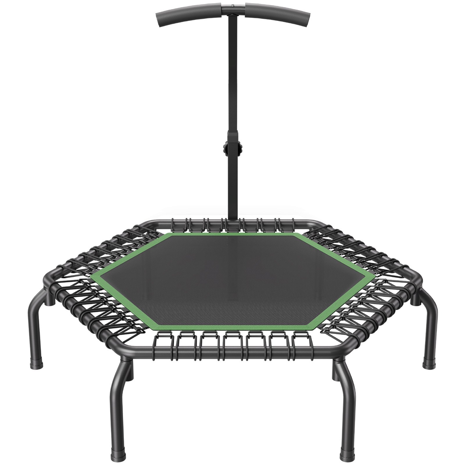 VEVOR Mini trampolina fitness dla dorosłych do treningu halowego z uchwytem do odbijania 1384 mm