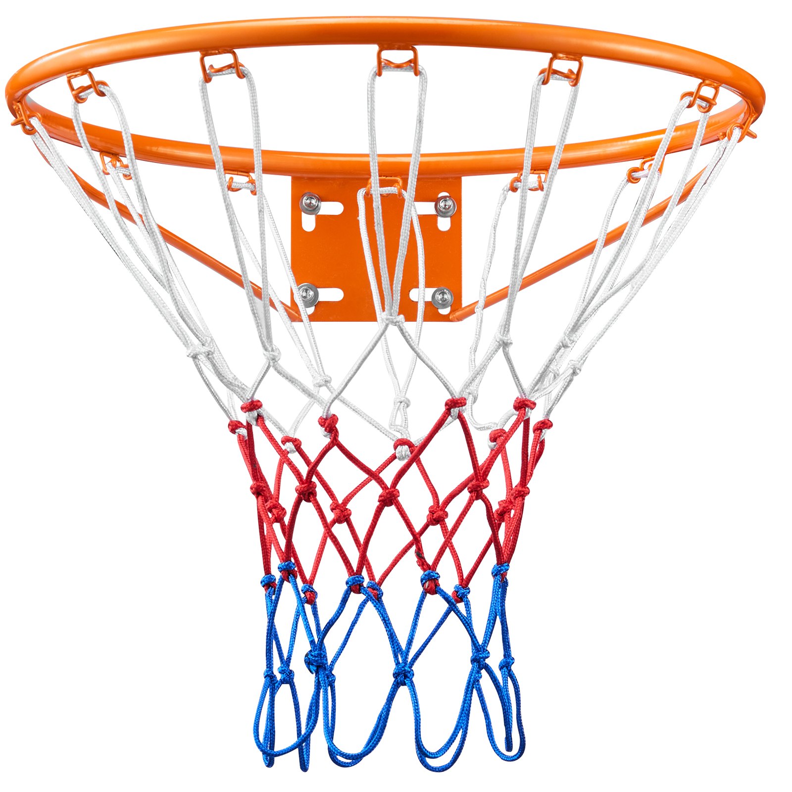 VEVOR Basketball Hoop, Hanging Ring, 483 mm, Basketball Net 577 x 483 x 110 mm, Quality and Safety Tested, Indoor & Outdoor, Universal, Sturdy Basketball Hoop, Orange