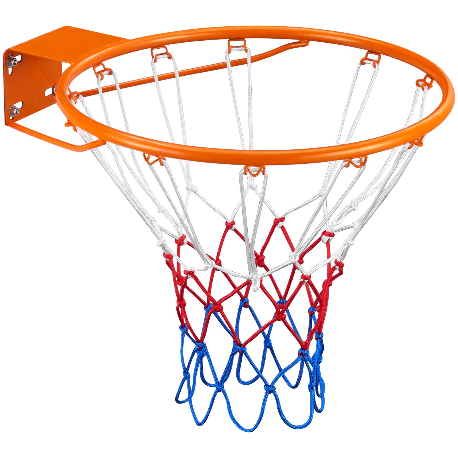 VEVOR Basketball Hoop, Hanging Ring, 483 mm, Basketball Net 577 x 483 x 110 mm, Quality and Safety Tested, Indoor & Outdoor, Universal, Sturdy Basketball Hoop, Orange