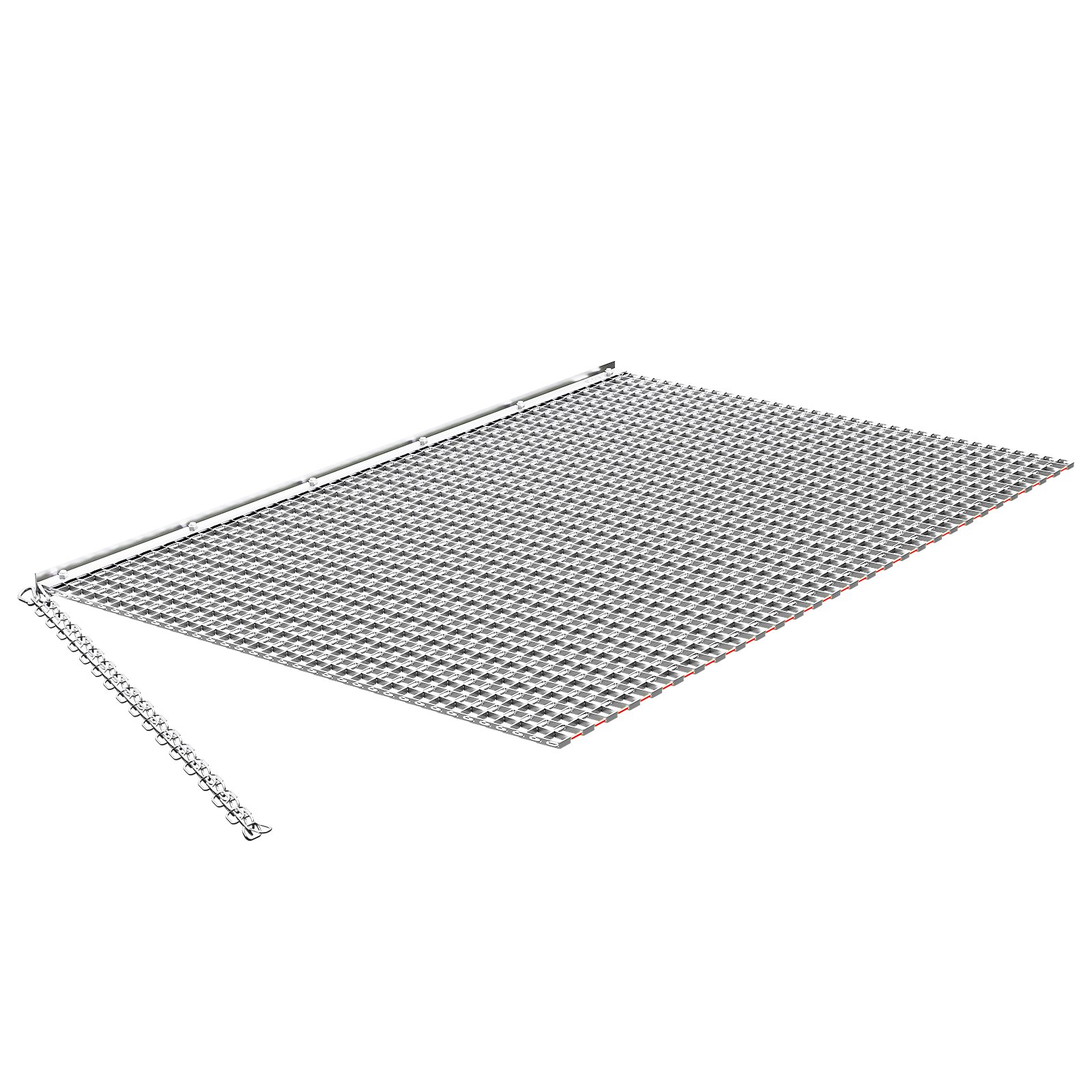 Brona wleczona VEVOR 1525x914 mm, brona łąkowa, brona polowa ze stali ocynkowanej z łańcuchem wleczonym, mocowanie do quadów, UTV i traktorów do wyrównywania dróg żwirowych, torów i pól