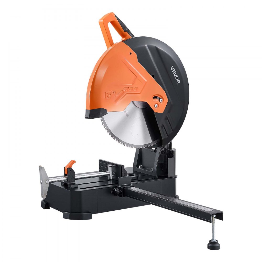 Piła do cięcia metalu VEVOR, piła ukosowa, tarcza tnąca 406,4 mm, silnik 3 kW, do cięcia metalu, regulowany kąt od -45° do 45°, cięcie na sucho, ze wzmocnioną osłoną ostrza i skalą