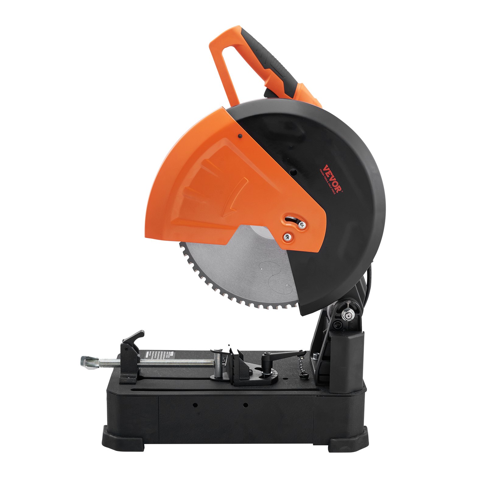 Piła ukosowa VEVOR 2800 W z tarczą tnącą, 35,5 cm, profesjonalna piła panelowa, piła ukosowa, piły, piła ukosowa, piła tarczowa, wysokiej jakości tarcza tnąca, piła ukosowa do cięcia na zimno, pomarańczowo-czarna