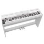 Pianino cyfrowe VEVOR z 88 półważonymi klawiszami, głośnikiem HiFi, białe, dla początkujących, ze 128 dźwiękami, 128 rytmami, USB, MIDI, wyjściem audio, standardowym gniazdem słuchawkowym 3,5 mm, pulpitem i pedałem do nut