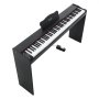 VEVOR Digital Piano 88 Keys Semi Weighted Keyboard with Stand Speaker Black, for Beginners, 600 Tones, 600 Rhythms, Full Size Electric Piano, with Pedal, Headphone Jack, USB/MIDI, Sheet Music Stand