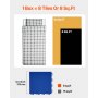 VEVOR Flooring Fitting Interlocking PP Floor Tiles for Hockey 8 Pack Blue