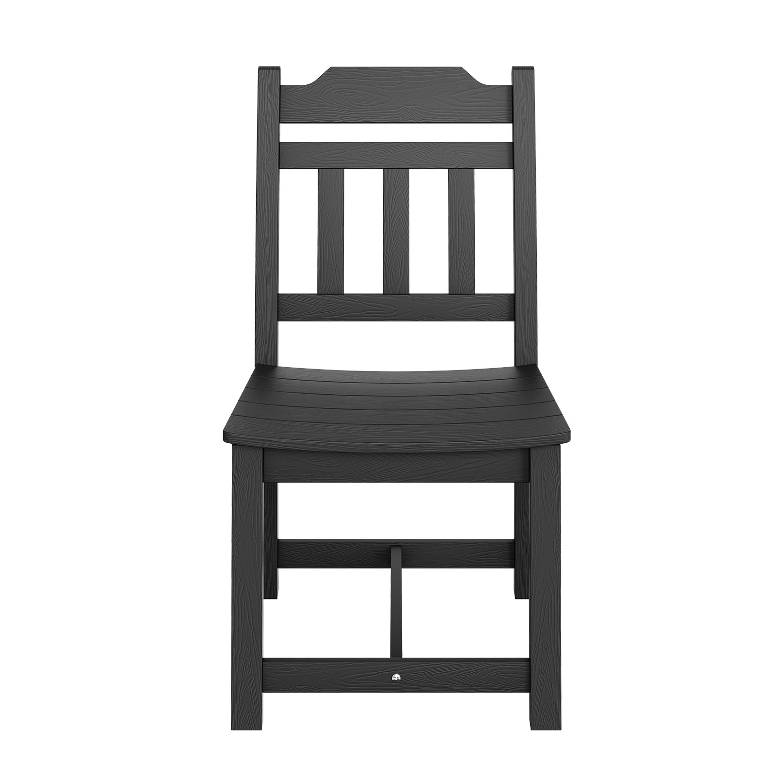 VEVOR 7-piece garden furniture set, balcony furniture set, 1 table + 6 chairs, 150 kg / 150 kg seating group, weatherproof, sunproof, dining set, garden patio furniture set, modern balcony furniture, black