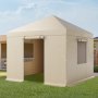 VEVOR Winter Gazebo Cover Fits 3.05 x 3.05 m Hardtop Gazebos, All-Weather Gazebo Cover with Sidewalls & Windows, High-Density PE Material, Enclosed Storage Shelter Covers, Gazebos not Included