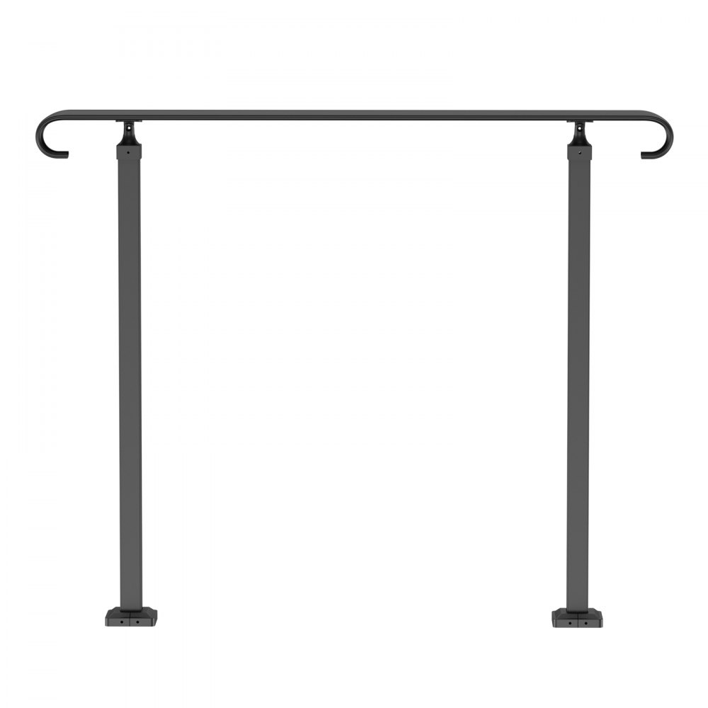 Balustrada schodowa VEVOR 120x13,5x97 cm Poręcz do schodów 2- lub 3-stopniowych Balustrada wejściowa Elegancka Wysokość (do 45 cm) i kąt (0-52,8°) Regulowana Idealna do ganków, wejść, ogrodów