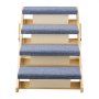 Schody dla psa VEVOR 630x470x490 mm, 4-stopniowe schody dla zwierząt, składane drewniane schody odpowiednie dla małych, średnich, dużych i starszych zwierząt, a także szczeniąt do 68 kg, drabinka dla psa do łóżka, sofy i samochodu