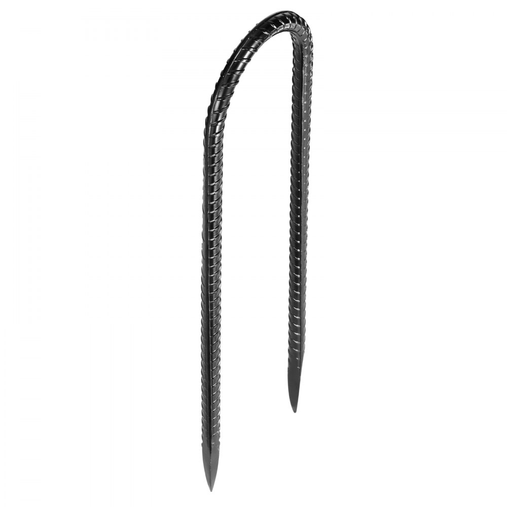 Kotwy gruntowe VEVOR, 254 x 55,88 mm, typu U o średnicy 8 mm, ocynkowane śledzie do namiotów, kotwy gruntowe, śledzie gruntowe, śledzie do namiotów, zadaszeń, kempingów, trampolin, stojaków na kwiaty (opakowanie 12 szt.)