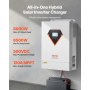Falownik hybrydowy solarny VEVOR 6kW 220/230V WIFI ze zintegrowanym sterownikiem MPPT 120A