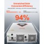 Falownik hybrydowy solarny VEVOR 6kW 220/230V WIFI ze zintegrowanym sterownikiem MPPT 120A