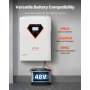Falownik hybrydowy solarny VEVOR 6kW 220/230V WIFI ze zintegrowanym sterownikiem MPPT 120A