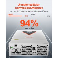 Falownik hybrydowy solarny VEVOR 3500 W 220/230 V WiFi Wbudowany kontroler MPPT 100 A