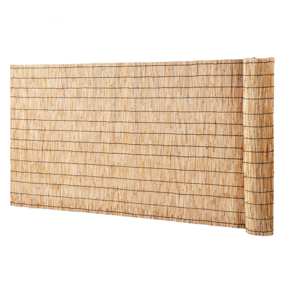 VEVOR Naturalny płot trzcinowy, 1,0 x 3 m, zasłona z trzciny zapewniająca prywatność, rolowana osłona z trzciny na balkon i patio, ozdobne ogrodzenie do przegród ogrodowych, zasłona panelowa zapewniająca prywatność